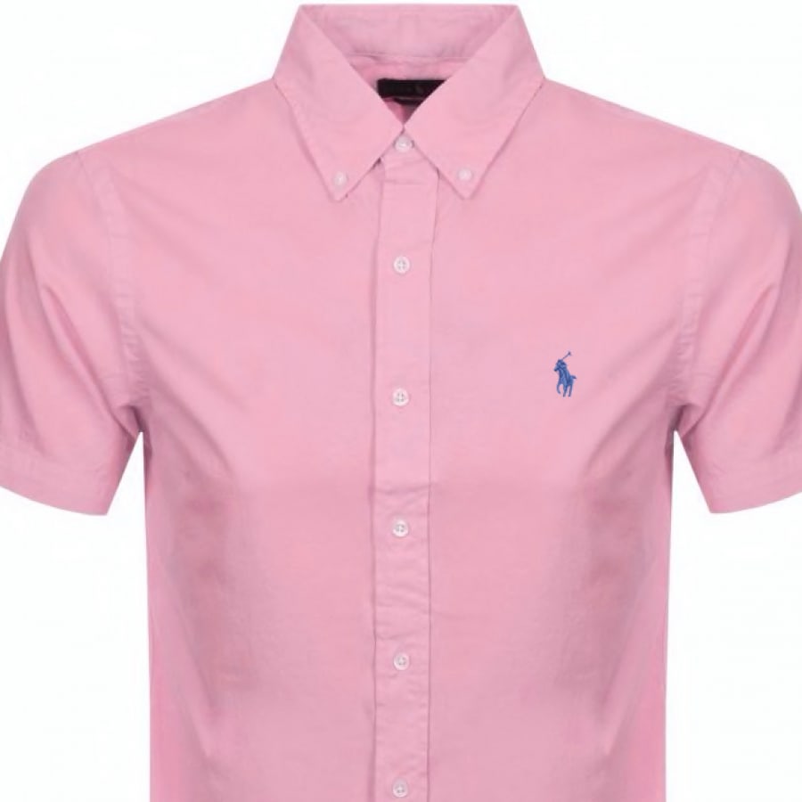 Alternative Image for ProductRalph Lauren Slim Fit Short Sleeve Shirt Pink2